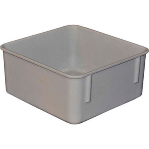 Mfg Tray Molded Fiberglass Toteline Nesting Tote 923108 - 9-3/4"L x 9-1/4"W x 4-1/2"H, Gray 9231085136